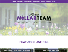 Tablet Screenshot of karenmillar.com